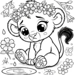 coloriage Disney Bébé pour enfant de 6 ans