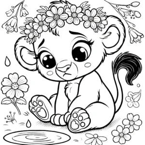 coloriage Disney Bébé pour enfant de 6 ans