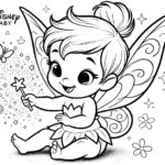 coloriage Disney Bébé à imprimer pour enfant de 7 ans