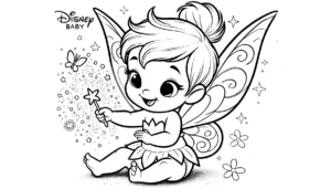 coloriage Disney Bébé à imprimer pour enfant de 7 ans