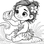 coloriage Disney Bébé à imprimer pour enfant de 3 ans