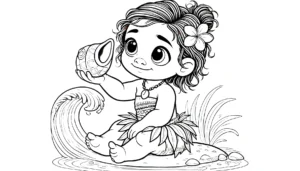 coloriage Disney Bébé à imprimer pour enfant de 3 ans