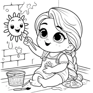coloriage Disney Bébé pour bebe a imprimer