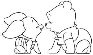 coloriage Disney Bébé pour enfant de 7 ans