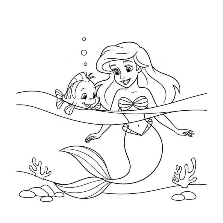 Tranh tô màu Disney Bébé
