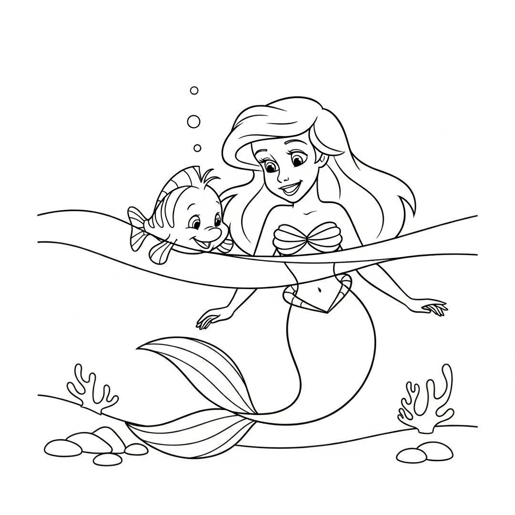 Tranh tô màu Disney Bébé