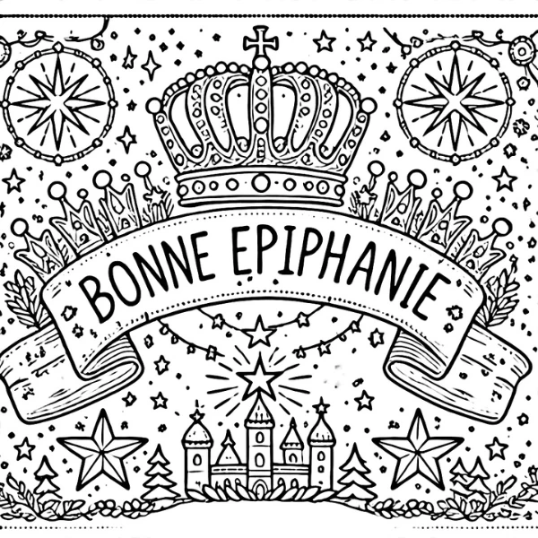 Tranh tô màu Epiphanie