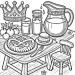 coloriage Épiphanie gratuit en ligne