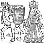 coloriage Épiphanie à imprimer pour enfant de 12 ans