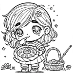 coloriage Épiphanie à imprimer pour enfant de 4 ans