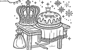 coloriage Épiphanie et dessin a imprimer