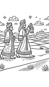 coloriage Épiphanie et dessin a imprimer