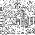 coloriage Épiphanie pour enfants a imprimer gratuit