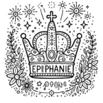 coloriage Épiphanie à imprimer pour enfant de 12 ans