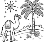 coloriage Épiphanie gratuit pour enfants
