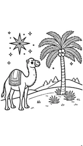 coloriage Épiphanie gratuit pour enfants