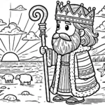 imprimer coloriage Épiphanie pour enfant