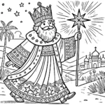 coloriage Épiphanie d