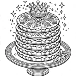 coloriage Galette des rois a telecharger
