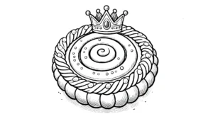 coloriage Galette des rois pour enfant de 2 ans