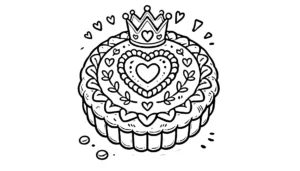 a imprimer coloriage Galette des rois gratuit