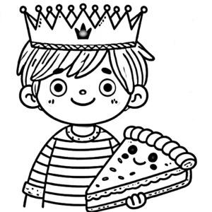coloriage Galette des rois à imprimer pdf gratuit