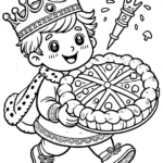 coloriage Galette des rois et apprentissage