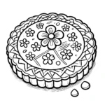 coloriage Galette des rois pour enfant de 10 ans