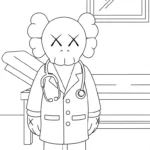 a imprimer coloriage KAWS updated gratuit