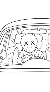 coloriage KAWS updated et apprentissage