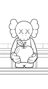 coloriage KAWS updated de pour enfants