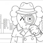 coloriage KAWS updated a imprimer gratuitement