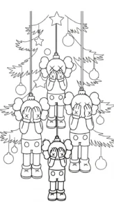 coloriage KAWS updated gratuit
