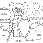 coloriage KAWS updated pour enfant
