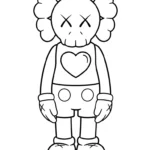 imprimer coloriage KAWS updated