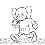 coloriage KAWS updated d