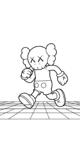 coloriage KAWS updated d