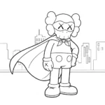 coloriage KAWS updated a imprimer gratuitement