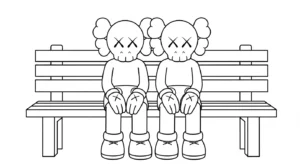 coloriage KAWS updated à imprimer pour enfant de 10 ans