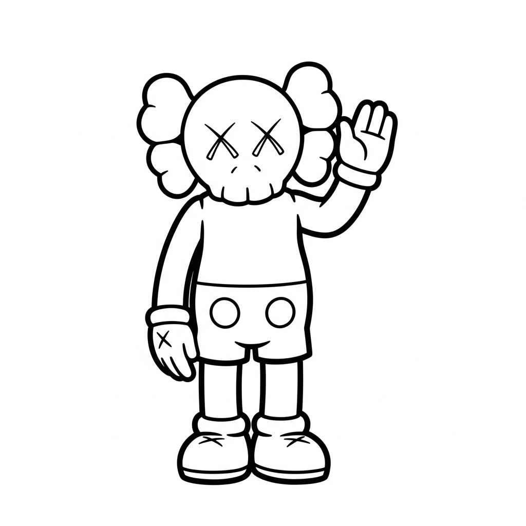 Tranh tô màu KAWS