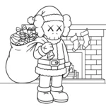 coloriage KAWS updated à imprimer pdf gratuit