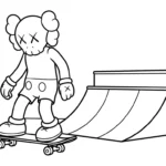 coloriage KAWS updated à imprimer gratuitement