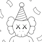 coloriage KAWS updated pour enfants