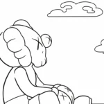 coloriage KAWS updated à imprimer pour enfant de 10 ans