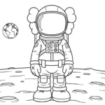 coloriage KAWS updated à imprimer pour enfant de 2 ans