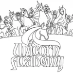 coloriage L’École des licornes a telecharger