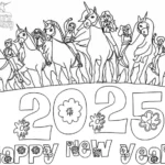coloriage L’École des licornes en ligne