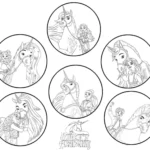 imprimer coloriage L’École des licornes pour enfant