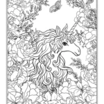 coloriage L’École des licornes à imprimer pour enfant de 3 ans