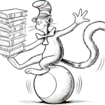 coloriage Le Chat chapeauté a dessiner en ligne